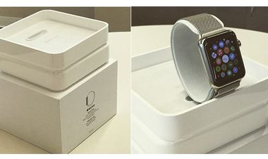 Фото розничной упаковки Apple Watch