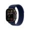 Apple Watch Ultra 2 GPS + Cellular 49mm Black Titan. Case w. Blue Trail Loop - M/L (MYTJ3+MYQ83)