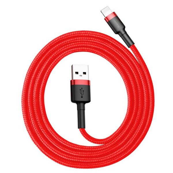 Кабель Baseus Cafule Lightning Cable 2.4A (1m) Red (CALKLF-B09)