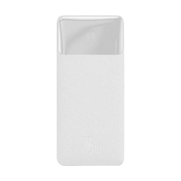 Портативный аккумулятор Baseus Bipow Digital Display 15W 10000mAh (white)