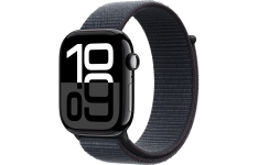 Apple Watch Series 10 GPS 46mm Jet Black Aluminum Case w. Ink Sport Loop (MWWR3)
