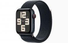 Apple Watch SE 2 GPS 44mm Midnight Aluminium Case with Midnight Sport Loop (MREA3)
