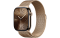 Apple Watch Series 10 LTE 46mm Gold Titanium Case w. Gold Milanese Loop - M/L (MX003)