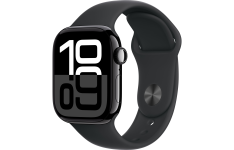 Apple Watch Series 10 GPS 42mm Jet Black Alu. Case w. Black Sport Band - M/L (MWWF3)