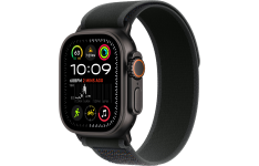 Apple Watch Ultra 2 LTE 49mm Black Titanium Case with Black Trail Loop - M/L (MX4V3)
