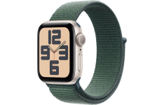 Apple Watch SE 2 GPS 40mm Starlight Aluminium Case w. Lake Green Sport Loop (MXEH3)