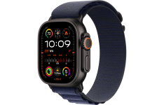 Apple Watch Ultra 2 LTE 49mm Black Titanium Case with Navy Alpine Loop - Small (MYTF3)