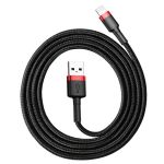 Кабель Baseus Cafule Lightning Cable 2.4A (1m) Red/Black (CALKLF-B19)
