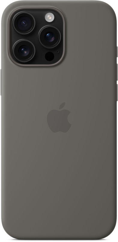 iPhone 16 Pro Max Silicone Case with MagSafe - Stone Gray (MYYV3)