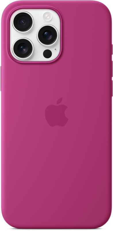 iPhone 16 Pro Max Silicone Case with MagSafe - Fuchsia (MYYX3)