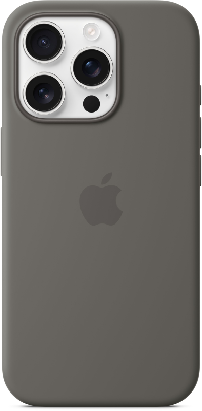iPhone 16 Pro Silicone Case with MagSafe - Stone Gray (MYYL3)