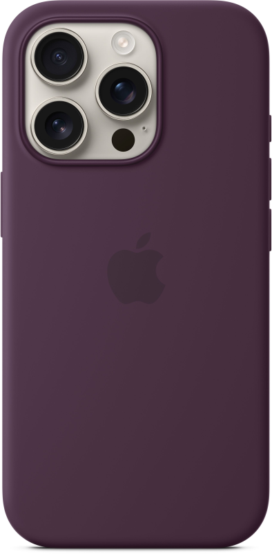 iPhone 16 Pro Silicone Case with MagSafe - Plum (MYYM3)