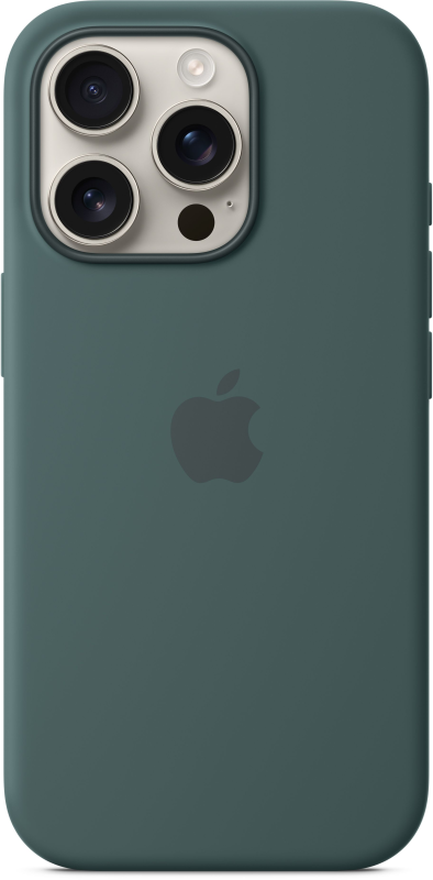 iPhone 16 Pro Silicone Case with MagSafe - Lake Green (MYYR3)