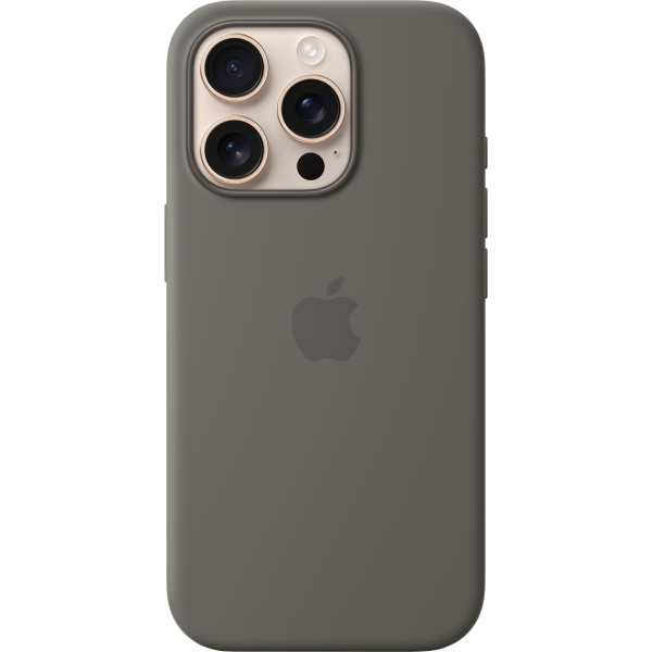 iPhone 16 Pro Silicone Case with MagSafe - Stone Gray (MYYL3)