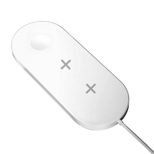 Бездротовий зарядний пристрій Devia 3in1 18W V2 Series (White)