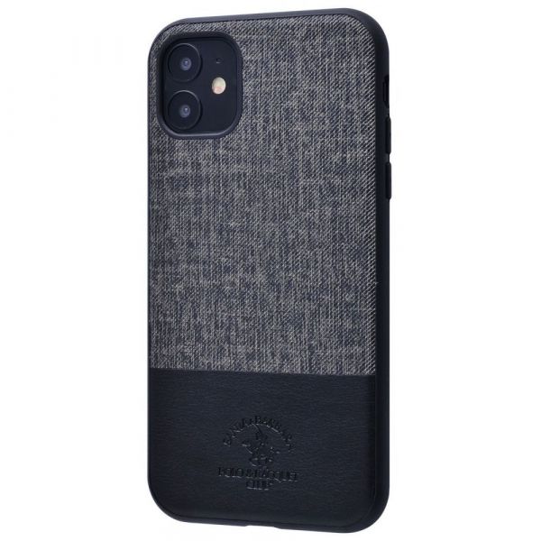 Чохол-накладка для iPhone 11 - Polo Virtuoso (Textile+TPU) - Black