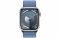 Apple Watch Series 9 LTE 45mm Silver Aluminum Case with Winter Blue Sport Loop (MRMJ3)
