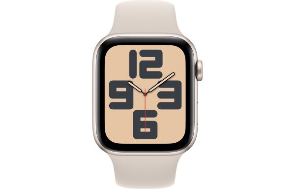 Apple Watch SE 2 GPS 44mm Starlight Aluminium Case with Starlight Sport Band S/M (MRE43)