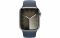 Apple Watch Series 9 GPS + Cellular 41mm Silver S. Steel Case w. Storm Blue Sport Band - M/L (MRJ33)