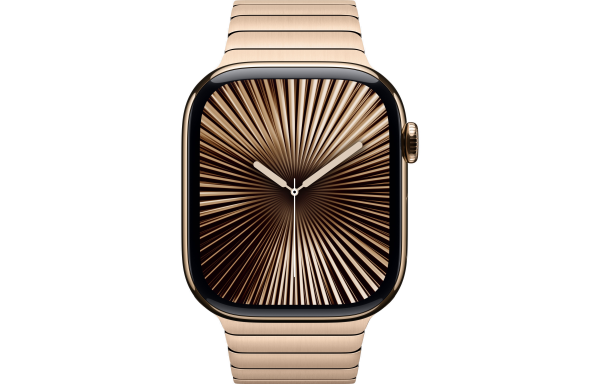 Apple Watch Series 10 LTE 42mm Gold Titanium Case w. Gold Link Bracelet (MX0N3+MXMC3)