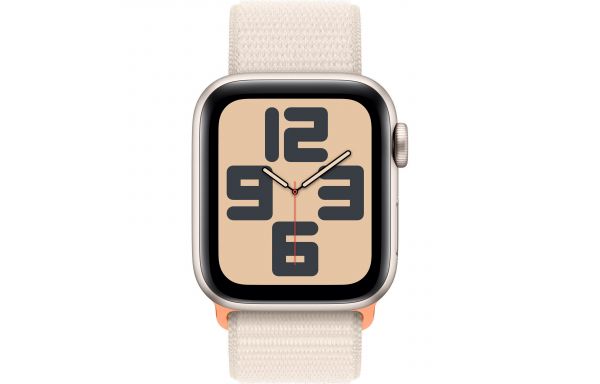 Apple Watch SE 2 GPS 44mm Starlight Aluminium Case with Starlight Sport Loop (MRE63)