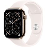 Apple Watch Series 11 GPS + Cellular 46mm Gold Titanium Case w. Light Blush Sport Band - M/L (MFD64)