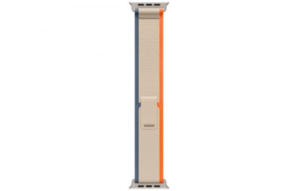 Apple Watch Ultra 2 GPS + Cellular 49mm Titanium Case with Orange/Beige Trail Loop - S/M (MRF13)