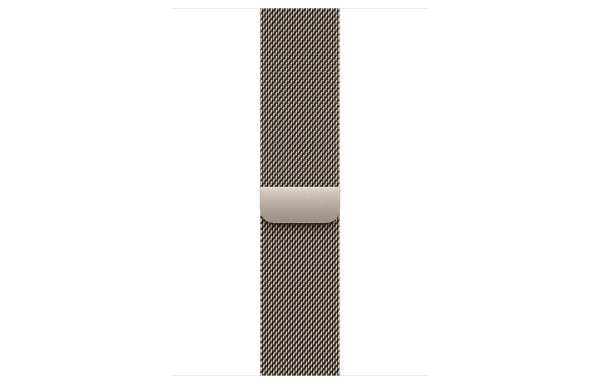 Apple Watch Series 10 LTE 46mm Natural Titanium Case w. Natural Milanese Loop M/L (MWYC3)