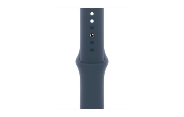 Apple Watch SE 2 GPS 40mm Silver Aluminium Case with Storm Blue Sport Band M/L (MRE23)