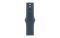 Apple Watch SE 2 GPS 40mm Silver Aluminium Case with Storm Blue Sport Band M/L (MRE23)