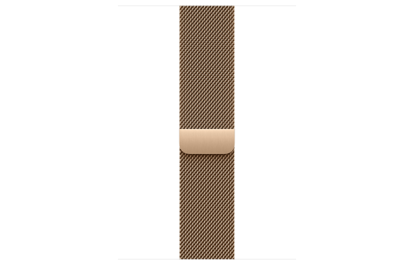 Apple Watch Series 10 LTE 46mm Gold Titanium Case w. Gold Milanese Loop - M/L (MX003)