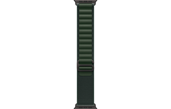 Apple Watch Ultra 2 LTE 49mm Black Titanium Case with Dark Green Alpine Loop - Large (MX4T3)