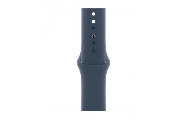 Apple Watch Series 9 GPS + Cellular 45mm Silver S. Steel Case w. Storm Blue Sport Band - S/M (MRMN3)