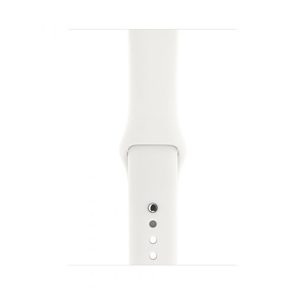 Apple Watch Series 3 (GPS) 38mm Silver Aluminium Case with White Sport Band (MTEY2)