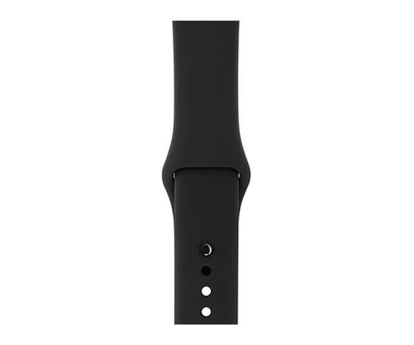 Apple Watch Series 3 (GPS) 38mm Space Gray Aluminium Case w. Black Sport B. Model A1858 (MTF02)