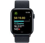 Apple Watch SE 2 GPS + Cellular 44mm Midnight Aluminum Case w. Midnight Sport Loop (MRHA3)