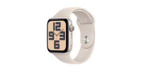 Apple Watch SE 2 44mm LTE Starlight Aluminum Case with Starlight Sport Band - M/L (MRGW3) 2023