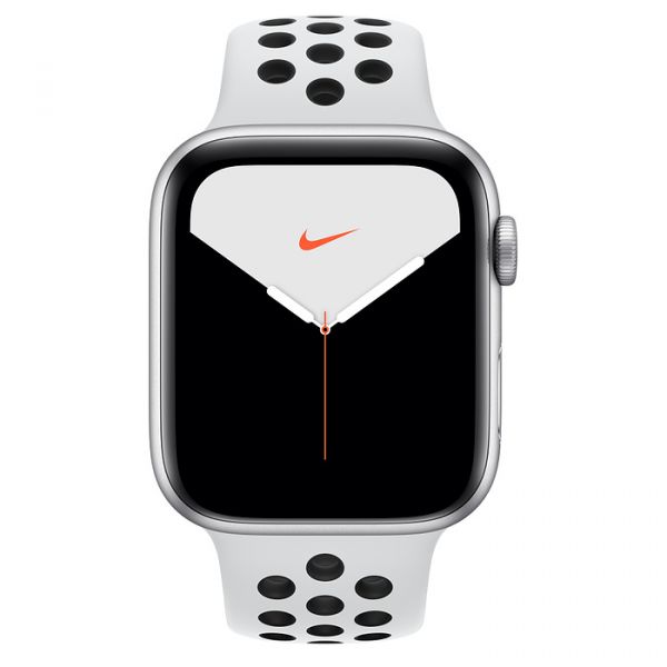 Apple Watch Nike Series 5 LTE 44mm Silver Aluminium w. Platinum/Black Nike Sport B. (MX392)