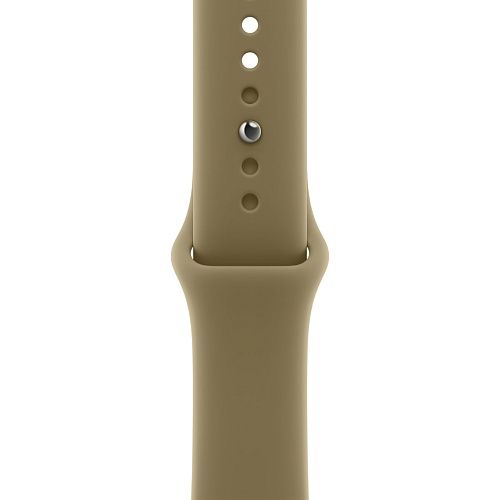 Apple Watch Series 12 GPS 42mm Dark Bronze Aluminum Case with Olive Sport Band S/M (MJEF4)