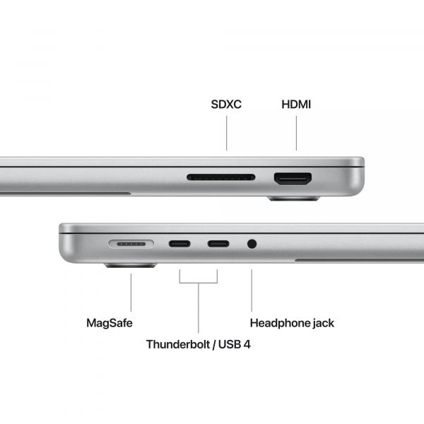 MacBook Pro 14" M3 512Gb Silver Late 2023 (MR7J3)