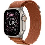 Apple Watch Ultra 3 LTE 49mm Natural Titanium Case with Terra Cotta Alpine Loop S (MF1V4)
