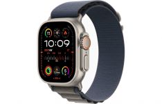 Apple Watch Ultra 2 GPS + Cellular 49mm Titanium Case with Blue Alpine Loop - Large (MREQ3/MRFD3)