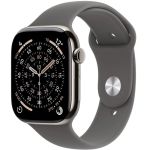 Apple Watch Series 11 GPS + Cellular 46mm Natural Tit. Case w. Stone Gray Sport Band - M/L (MFCX4)