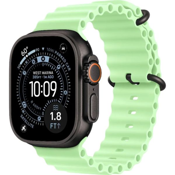 Apple Watch Ultra 3 LTE 49mm Black Tit. Case w. Neon Green O. Band (MF254+MGCL4)