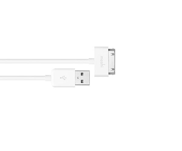 Кабель Moshi 30-pin to USB Cable (0.9 m) - White (99MO023101)