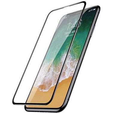 Защитное стекло Baseus 0.3mm Silk-screen All-screen Glass Film для Apple iPhone X/Xs - Black (SGAPIPHX-KC01)