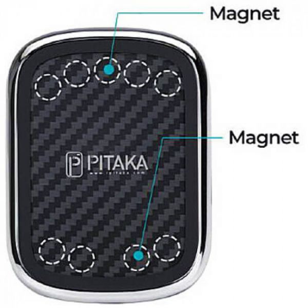 Автомобильный держатель Pitaka MagMount Qi Car Vent Black (CM3001Q)