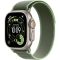 Apple Watch Ultra 3 LTE 49mm Natural Tit. Case w. Green/Neon Trail Loop - S/M (MF1V4+MFT44)