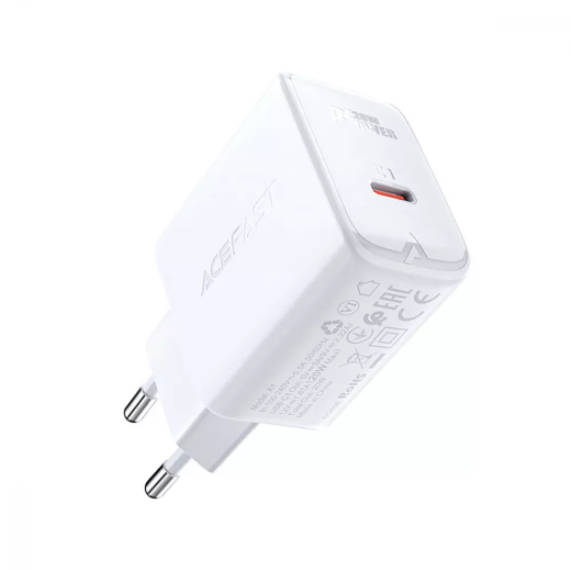 Зарядний пристрій Acefast A1 PD 20W (1 Type-C) White