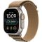 Apple Watch Ultra 4 Natural Titanium Case with Desert Alpine Loop - Medium (MJAF4)